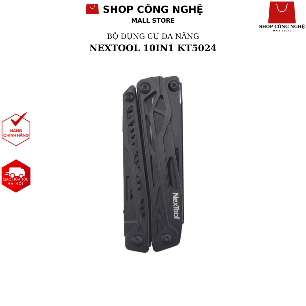 Bộ dụng cụ đa năng 10in1 Nextool KT5024 nhỏ gọn bỏ túi với 10 công dụng linh hoạt
