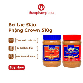  Bơ lạc đậu phộng Crown 510g 