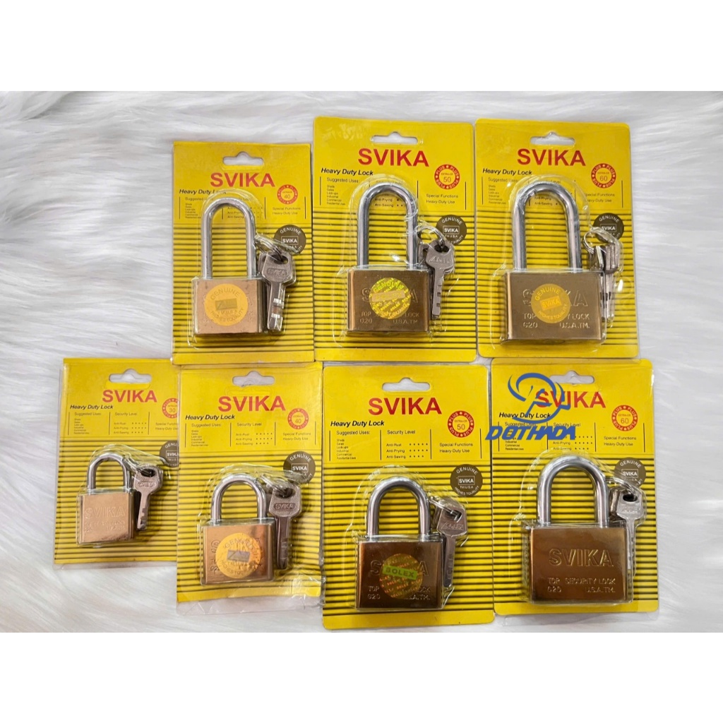 Ổ KHÓA VÀNG SVIKA GIÁ RẺ - ĐỦ SIZE (BẢO HÀNH 12 THÁNG)
