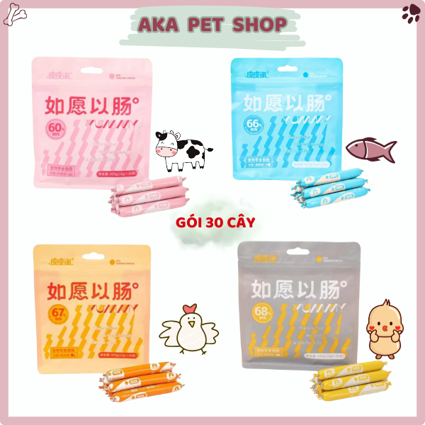 Xúc xích cho chó mèo Taotaopet, xúc xích dinh dưỡng chó mèo - Aka pet shop