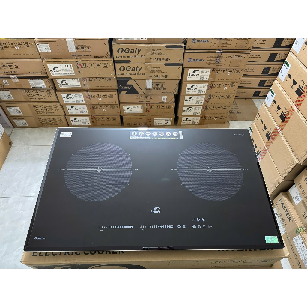 Bếp từ BAUER 688GTA | Nhập khẩu MALAYSIA | Công nghệ Inverter tiết kiệm điện | Bảo hành 3 năm