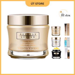 Kem Vento vàng dưỡng trắng da Vento Vivere Pearl Rare 30g, Bộ 6 Sản Phẩm Vento Vivere