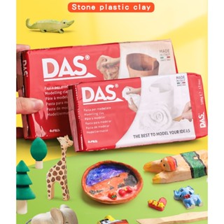 Đất sét bột đá tự khô DAS màu trắng bịch 500gr và 250gr sản xuất tại Ý DAS air-dry clay