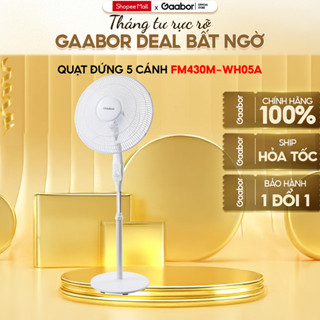 Quạt đứng 5 cánh 3 tốc độ gió tuần hoàn Gaabor FM430M-WH05A đối lưu độ ồn thấp - Hàng chính hãng