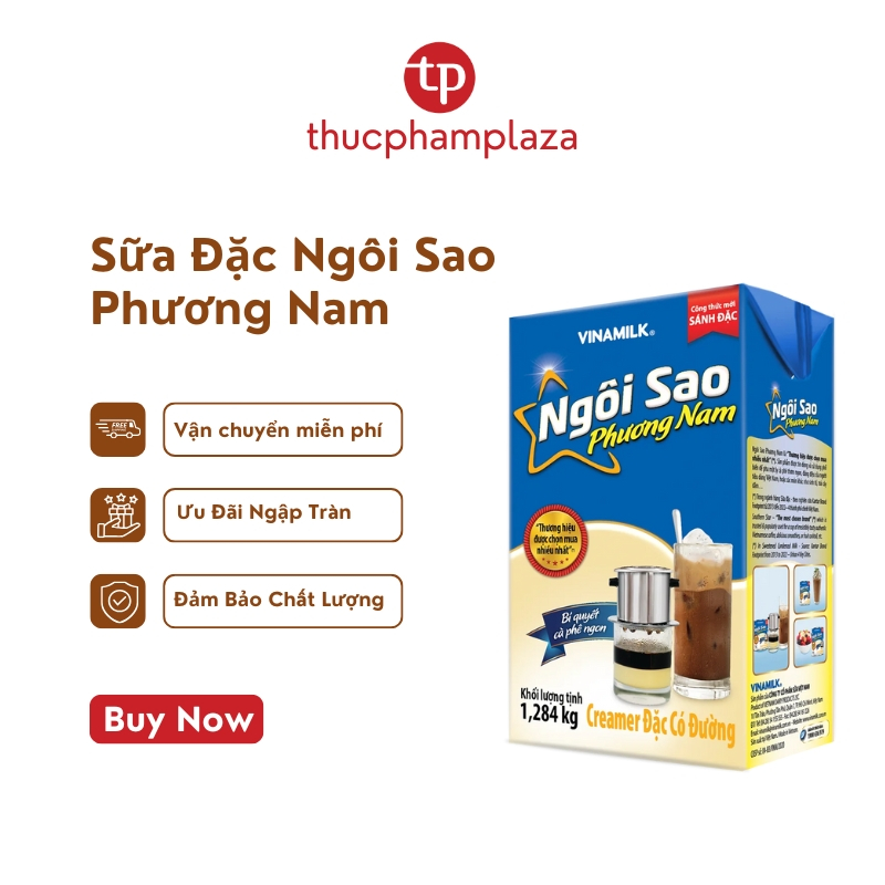Sữa Đặc Ngôi Sao Phương Nam (Xanh Dương) – Hộp Giấy 1284g