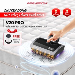 PerySmith V20Pro Máy Hút Bụi Giường Nệm Cầm Tay Không Dây Gọn Nhẹ Diệt Khuẩn Hút Bụi Mịn Có Đèn UV