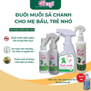 Xịt đuổi muỗi, xịt kiến, gián tinh dầu sả chanh an toàn cho bé yêu ORENJI