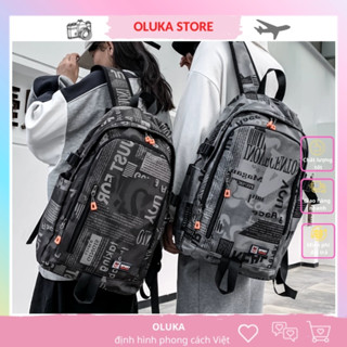  Balo ulzzang basic chống nước cặp đi học nam nữ du lịch thời trang Hàn Quốc vải nylon BL059 