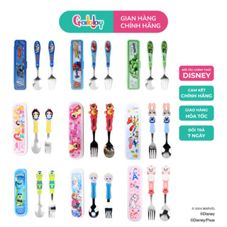  Thìa Nĩa Muỗng Ăn Dặm Cho Bé GABBY Hình Spiderman Captain Hulk Mcqueen Mickey Minnie 