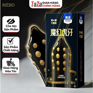 Bao Cao Su Gân Gai Mero, Hạt Lớn Kích Thích Điểm G, Bcs Kd-tg, Size 52mm, Nhiều Gel Bôi Trơn (10C)