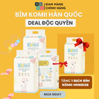 [ DEAL ĐỘC QUYỀN ] Bỉm KOMII Cao cấp Hàn Quốc Mua 3 Tặng 1 Siêu thấm hút và khô thoáng tiện lợi đem đi du lịch