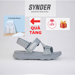  Giày sandal SYNDER SD1 đi học,đi mưa chống thấm nước-màu Xám Full-Box-giấy gói-tag đầy đủ 