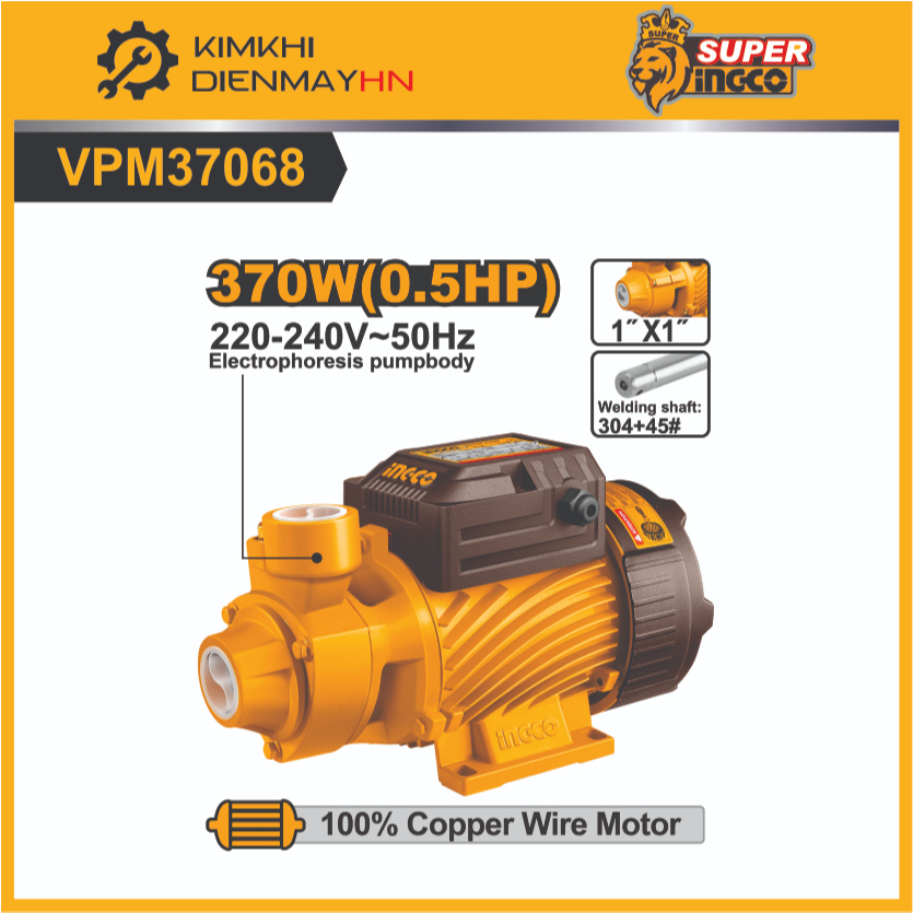 Máy bơm nước 370W INGCO VPM37068, VPA37068