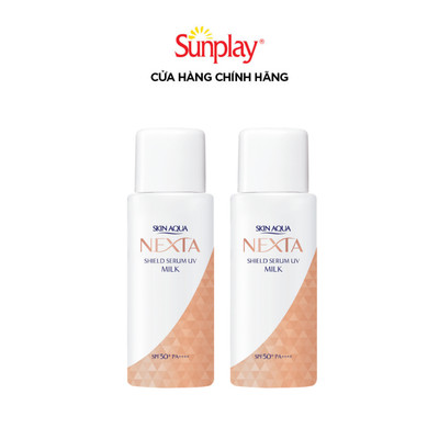 COMBO 02 Serum chống nắng ngăn sạm nám da Skin Aqua Nexta Shield Serum UV Milk SPF50+PA++++ (50g x 2)
