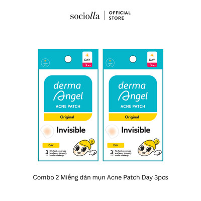 [Hàng Tặng Không Bán] Combo 2 Miếng Dán Mụn Ban Ngày Derma Angel 3 Miếng