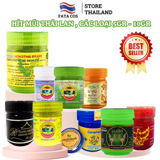 Hũ hít thái lan, Hít xoang thái lan, hít mũi thảo dược Hong Thai, dầu gió thái lan Fata Co's