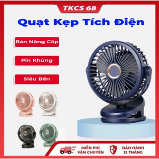  Quạt Kẹp Tích Điện Quạt Sạc Mini Để Bàn  Chắc Chắn Đa Năng Kẹp bàn Xoay 720 Độ  Sử Dụng Thời Gian Dài 