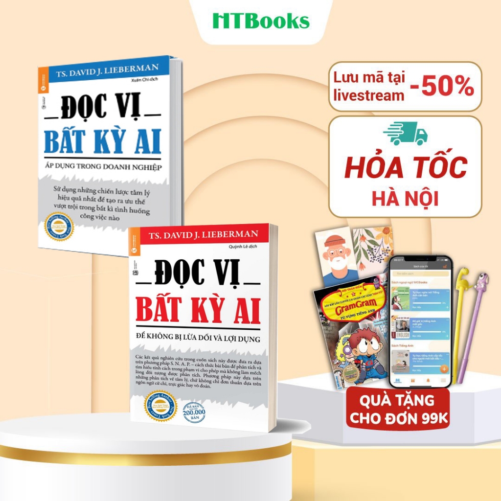 Sách - Bộ 2 Cuốn Đọc Vị Bất Kỳ Ai - Để Không Bị Lừa Dối Và Lợi Dụng (Lẻ Tùy Chọn)