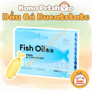 Dầu Cá Bucatstate 🐹FREESHIP🐹 Viên Nang Dầu Cá Bảo Vệ Sức Khỏe Bucatstate Cho Hamster, Nhím , Sóc