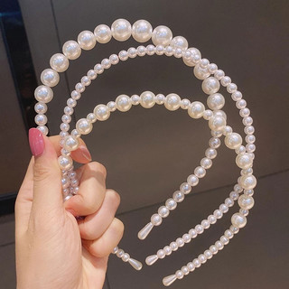  🍑RY🍑Băng Đô Bờm Cài Tóc Đính Đá Hạt Ngọc trai phong cách Hàn Quốc tiểu thư 