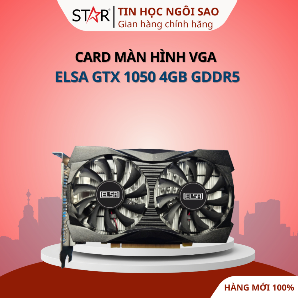 Card Màn Hình VGA ELSA GTX 1050 4GB GDDR5 - Bảo hành 36 tháng