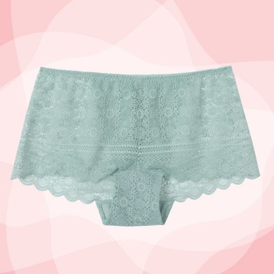 Quần lót nữ 509-7015, lưng vừa, dáng đùi, vải ren