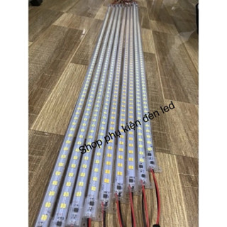  Thanh đèn led điện 220v chưa có dây nguồn  30cm-50cm-1m trang trí tủ kệ trưng bày 