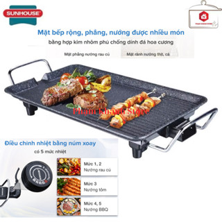 BẾP NƯỚNG ĐIỆN SUNHOUSE SHD4607 HÀNG CHÍNH HÃNG
