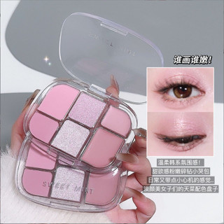  Bảng phấn mắt Sweet Mint phấn mắt 4 ô nội địa trung makeup tông cam hồng nâu C9 - Sammi beauty 