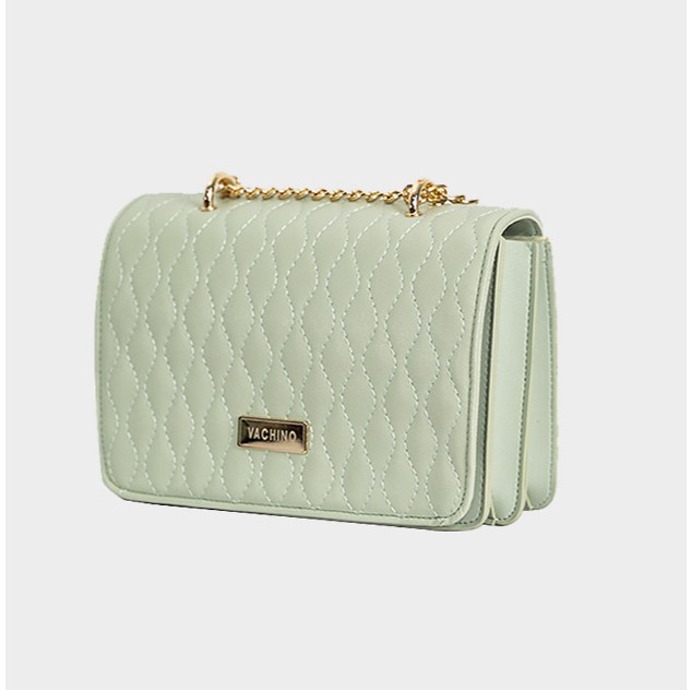 Túi họp nữ dây xích nắp gập-VACHINO