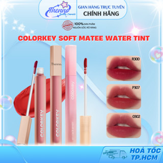 Son Kem Lì Colorkey Soft Matte Water Tint Bền Màu Lâu Trôi, Không Dính Cốc, Siêu Mịn Môi 1.8g