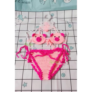 Bikini Handmade đi biển cho bé ❤️(mẫu con vật)