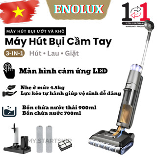 ENOLUX X9 Premium Cleaner Máy hút bụi không dây Máy hút bụi không dây ướt và khô - Tự Vệ Sinh