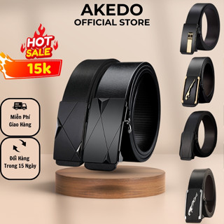 Thắt Lưng Da Nam, dây nịt Khóa Tự Động Cao cấp new AKEDO