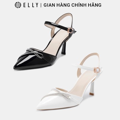 Giày cao gót nữ ELLY EG276 mũi nhọn quai hậu đính đá sang trọng
