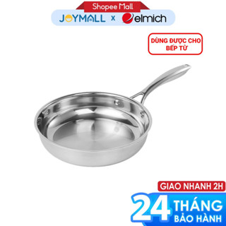 Chảo Inox dập nguyên khối Elmich EL-2431OL Size 20,24,26cm,Hàng chính hãng,dùng mọi loại bếp-JoyMall