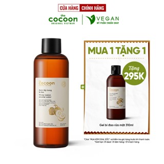 Combo Nước tẩy trang bí đao 500ml + Gel bí đao rửa mặt 310ml làm sạch da, giảm dầu & mụn Cocoon