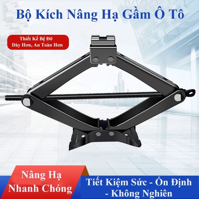 Bộ kích gầm xe hơi MYT Kích nâng hạ gầm ô tô hỗ trợ thay lốp xe trọng tải 2 tấn có đòn bẫy hạ xuống nâng lên dễ dàng