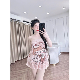 bộ đồ mặc nhà lụa LATIN CAO CẤP