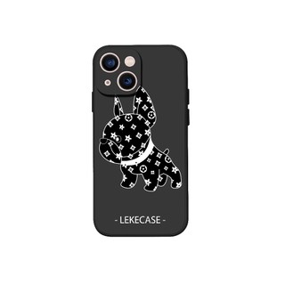 Ốp lưng iPhone Dog LekeCase x Lv TPU Viền Vuông