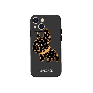 Ốp lưng iPhone Dog LekeCase x Lv TPU Viền Vuông