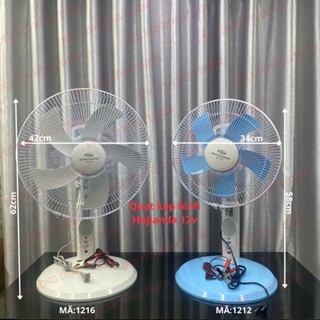 Quạt Kẹp Bình 12v 2 Chức Năng Honjianda 12inch/16inch HJD1212-1216