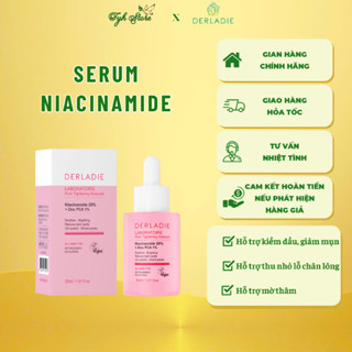 Serum Niacinamide 20% Giảm Mụn, Mờ Thâm Đỏ, Thu Nhỏ LCL Derladie Laboratoire Pore Tightening Ampoule 30ml