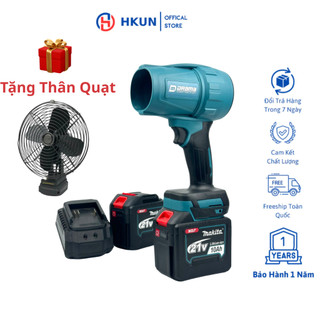  Tặng thân quạt ,Quạt phản lực Drama D-999 máy thổi gió phản lực động cơ không chổi than dùng chân pin phổ thông 