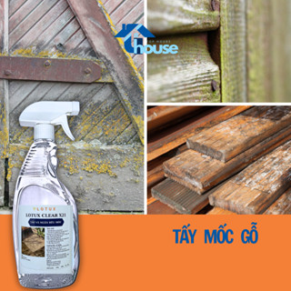 Chai xịt tẩy mốc gỗ Tophouse 500ml, tiện lợi, an toàn, hiệu quả, sử dụng tẩy rêu, chống mốc cho bề mặt gỗ