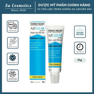 Kem Bôi Đa Năng Giảm Mụn Mờ Thâm Azclear Aze.laic A.cid 20% Hiệu Quả Lành Tính 25gr 