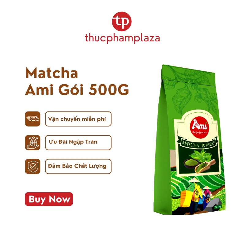 Bột Trà xanh Matcha  Đài Loan (Hương Nhài) Ami - Gói 500g