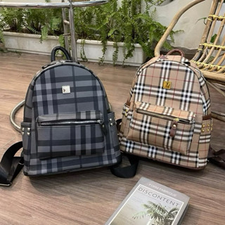 Balo đi học, Balo to size 40 quai to vừa A4 chất da kẻ to siêu trẻ trung năng động MP 123