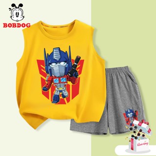 Đồ bộ bé trai BOBDOG  áo ba lỗ quần thun cotton mới -BD-BDO66 cute dễ thương cho bé