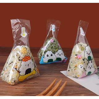   Hàng sẵn  Combo 100c túi đựng cơm nắm tam giác  Như hình  